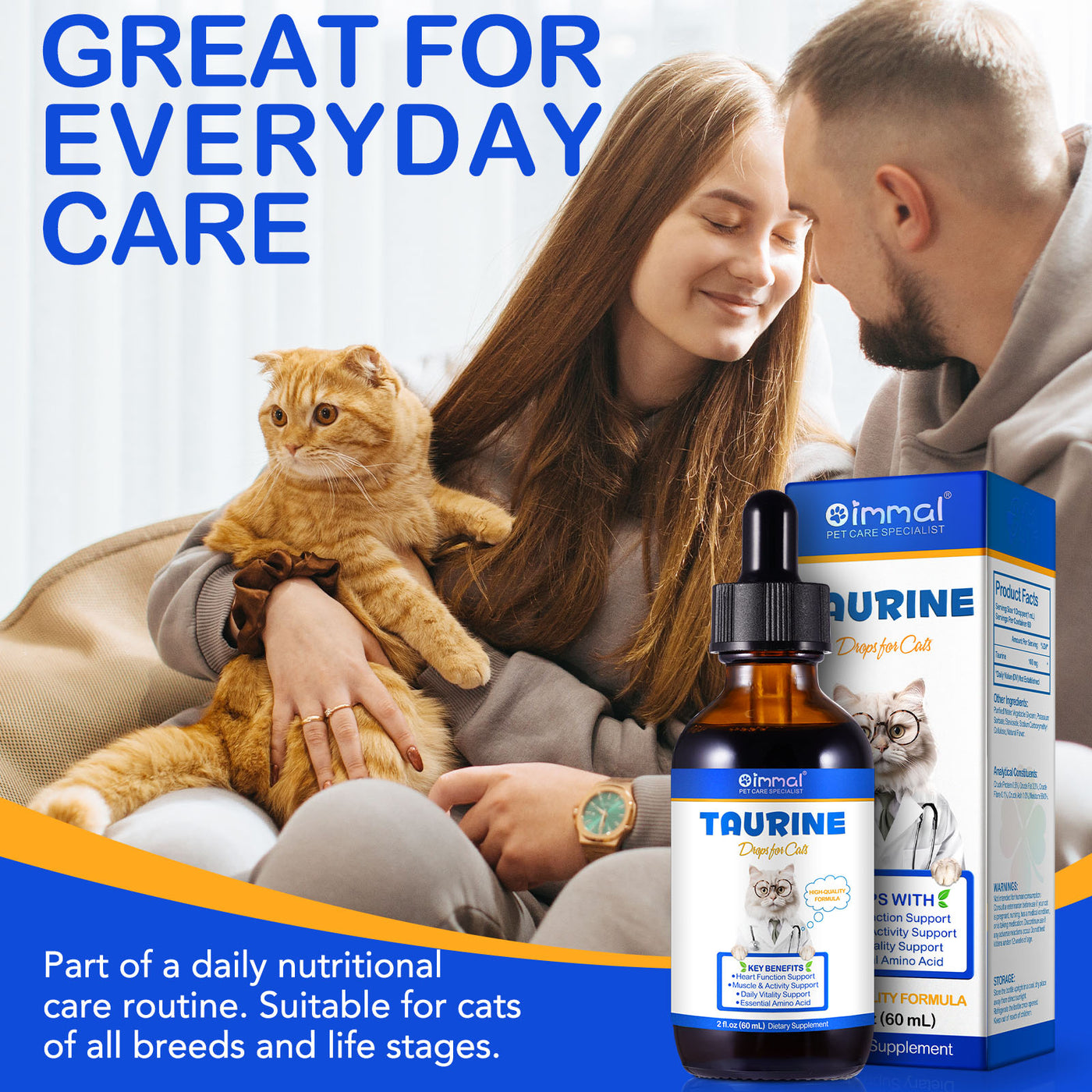 Oimmal Taurine Drops for Cat - 1Pack