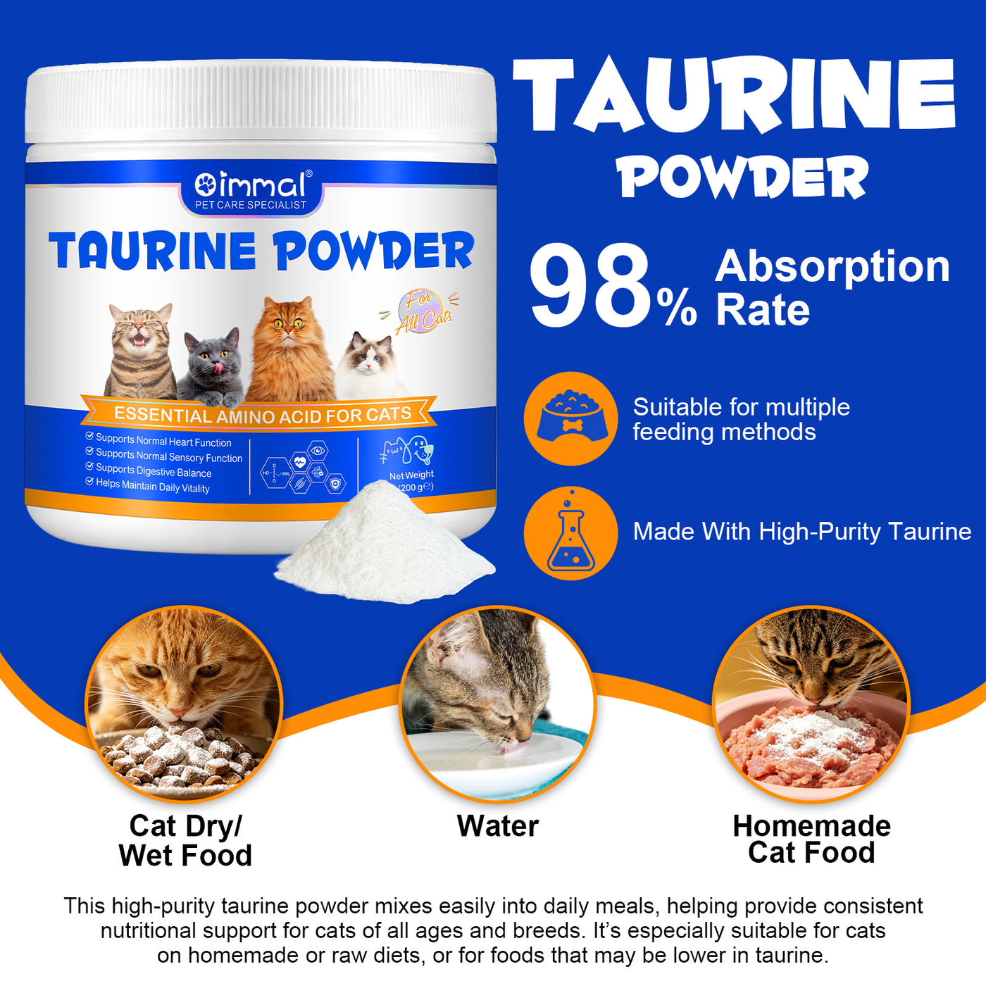 Oimmal Cat Taurine Powder - 1Pack