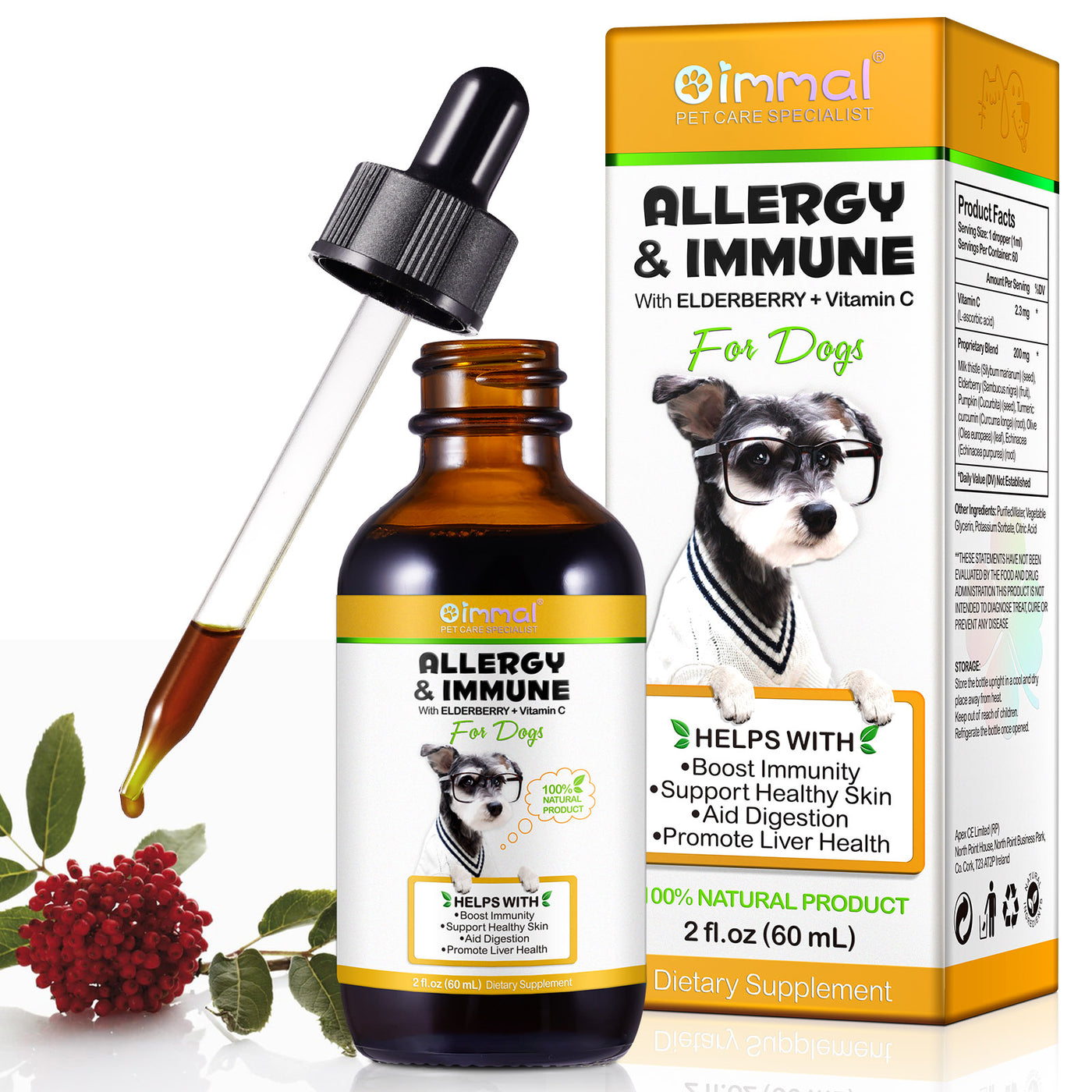 Oimmal Allergy & Immune Drops for Dogs