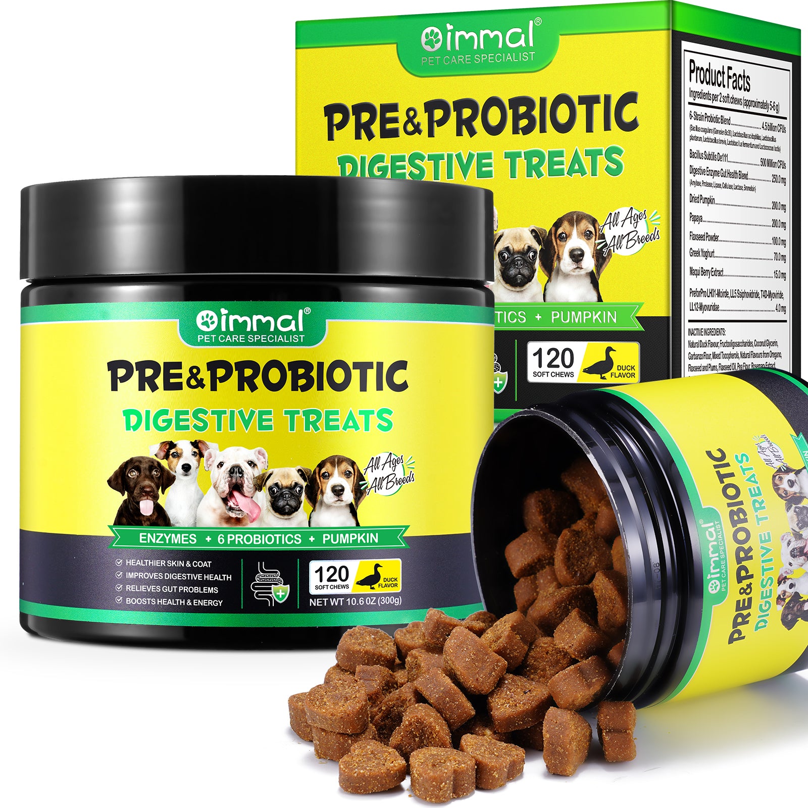 Oimmal Pre & Probiotic Digestive Chews - 2 Packs