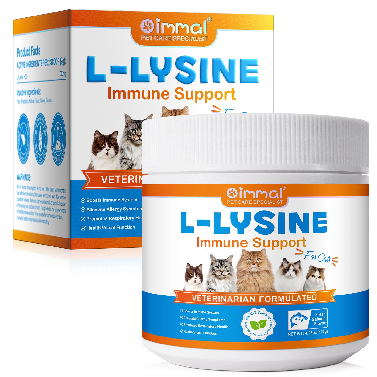 Oimmal L-Lysine Immune Support for Cat