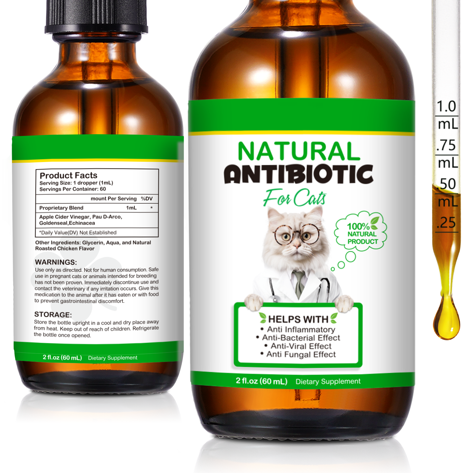 Oimmal Natural Antibiotic Drops for Cats