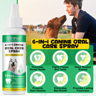 Oimmal 6-in-1 Canine Oral Care Spray 150ml -2Pack