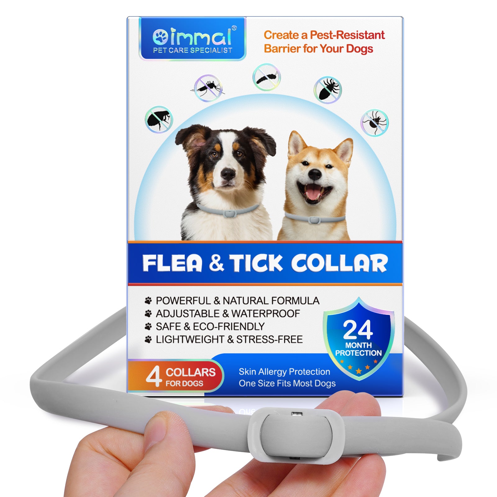 Kexmy flea outlet and tick collar