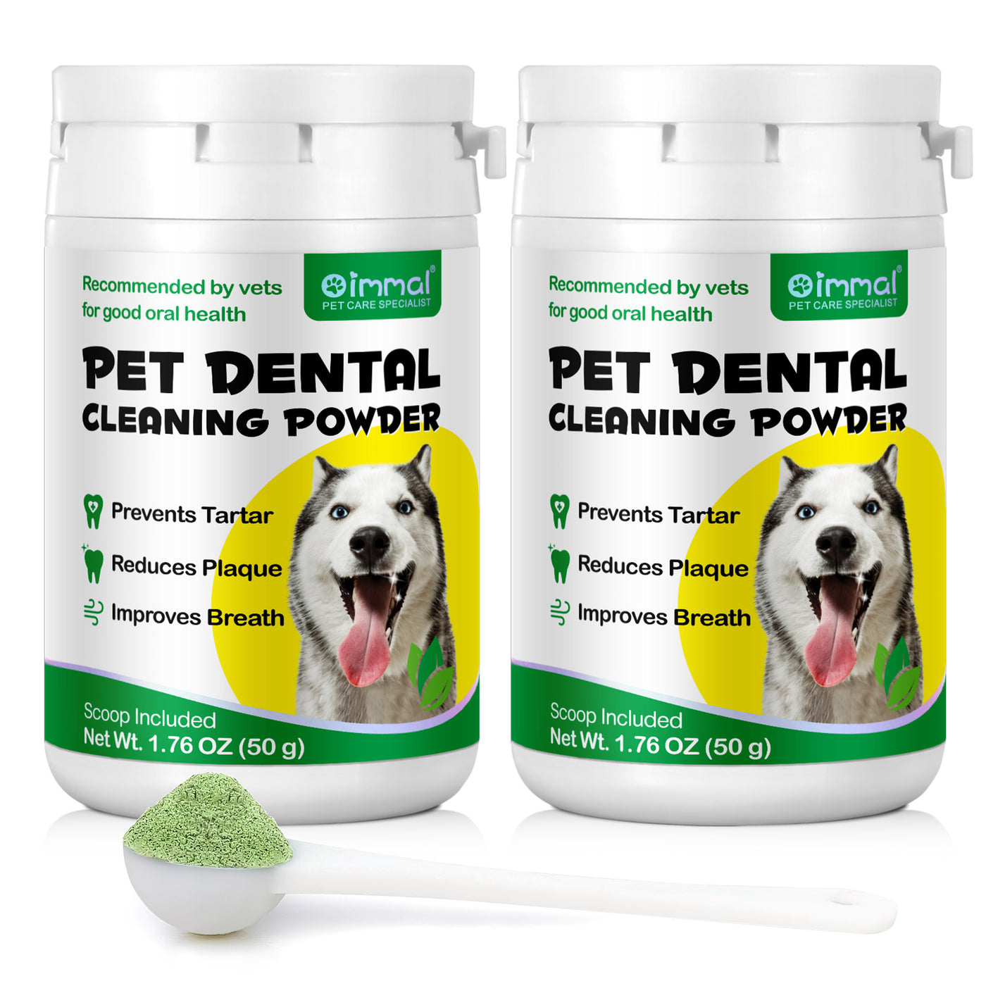 Oimmal Pet Dental Cleaning Powder 50g - 2Pack