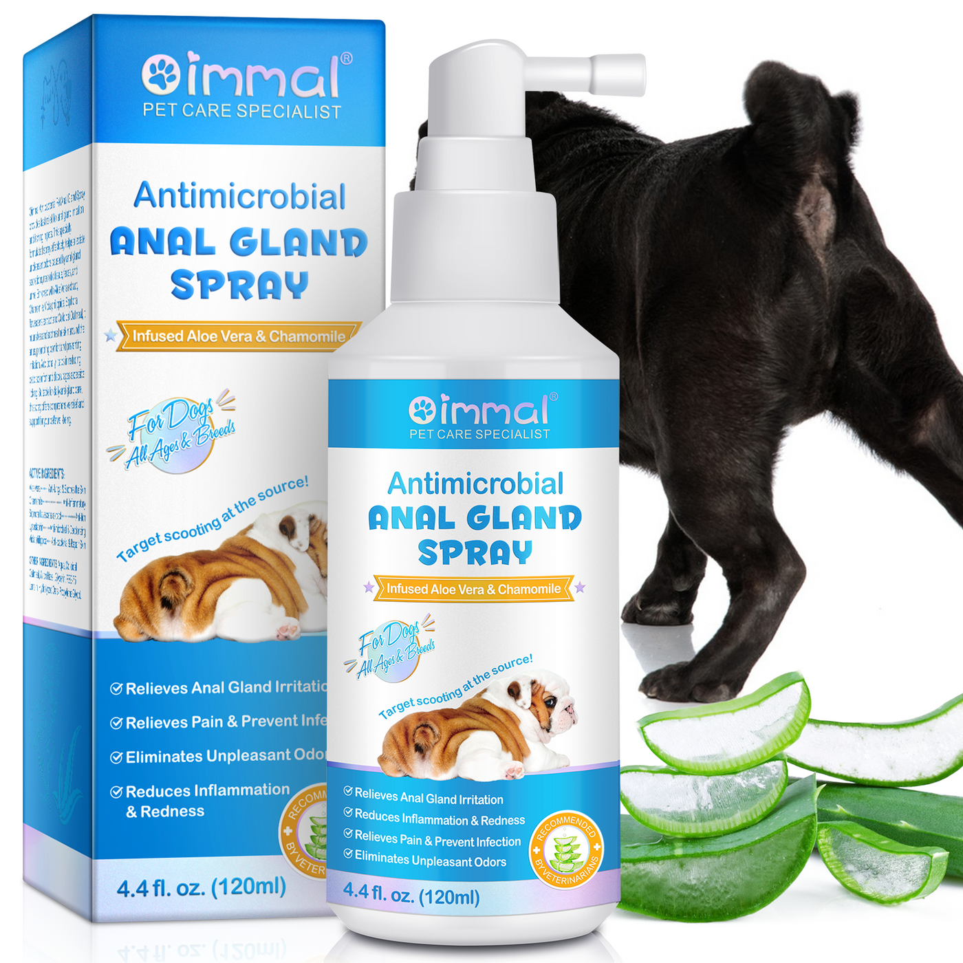 Oimmal Antimicrobial Anal Gland Spray for Dog