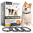 Oimmal Flea & Tick Collar for Dogs (4 Collars) - Black
