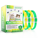 Oimmal Flea & Tick Collar for Cats (4 Collars) - Green&Yellow