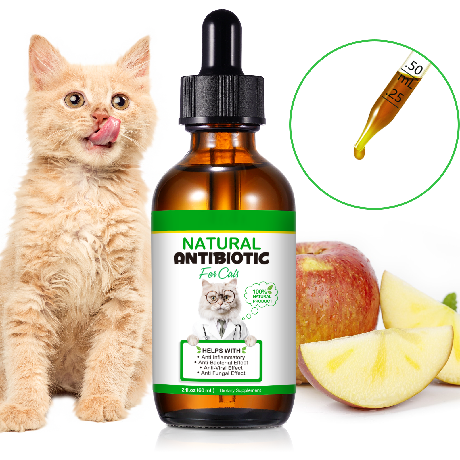 Oimmal Natural Antibiotic Drops for Cats