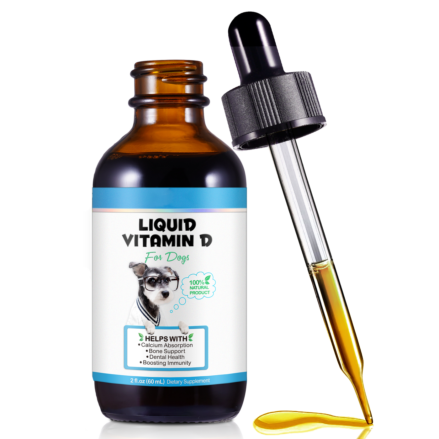 Oimmal Liquid Vitamin D Drops for Dogs