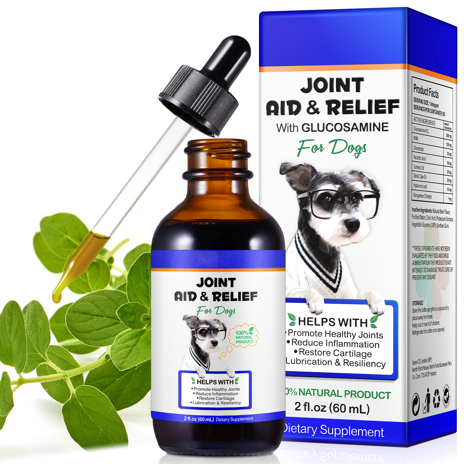 Oimmal Joint Aid & Relief Drops for Dogs