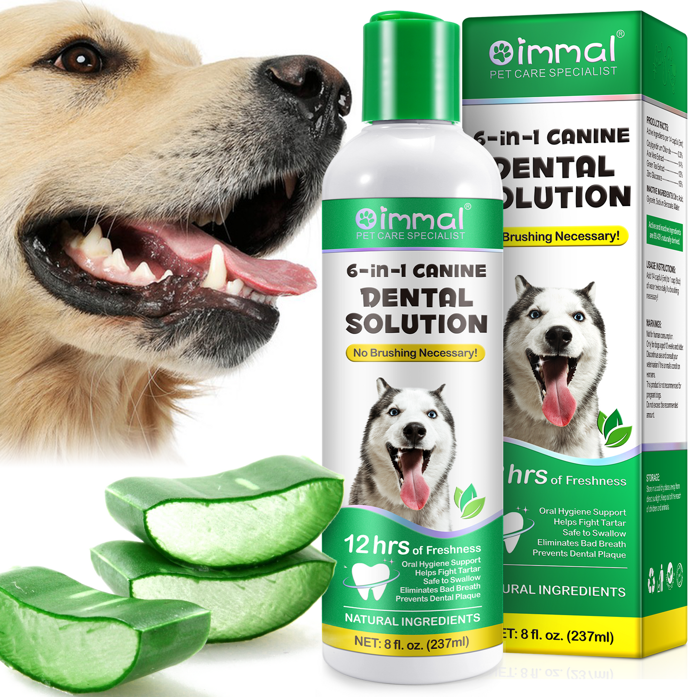 Oimmal 6-in-1 Canine Dental Solution