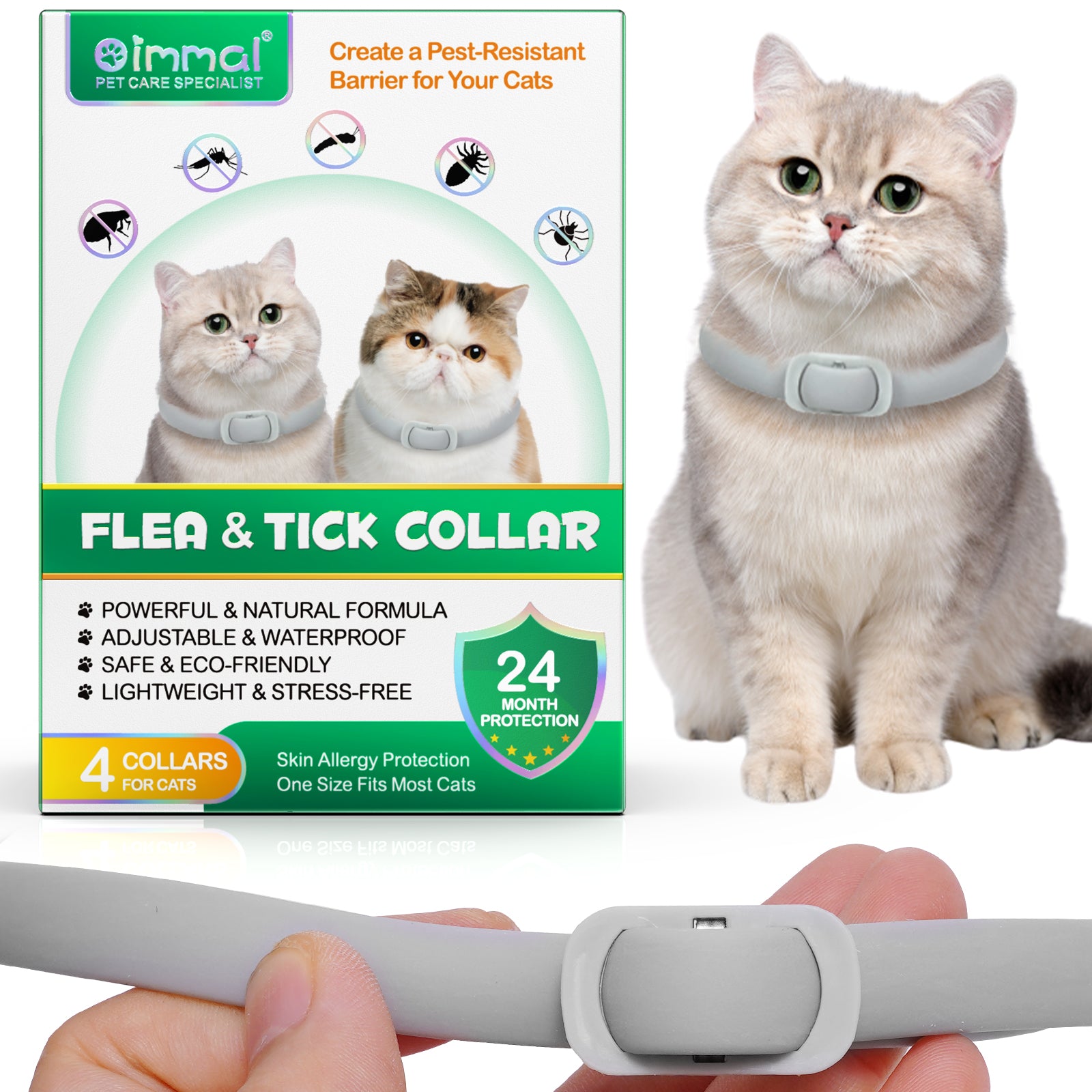 Feline flea collar best sale