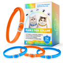 Oimmal Flea & Tick Collar for Cats (4 Collars) - Blue&Orange