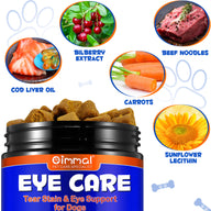 Oimmal Eye Care Soft Chews for Dogs - 2 Packs
