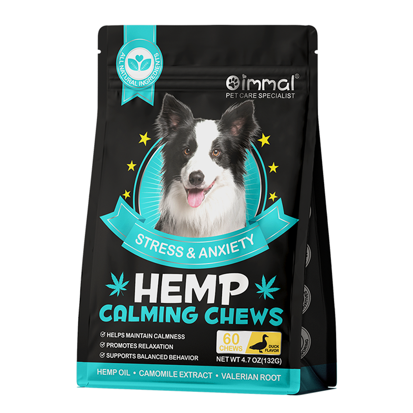 Oimmal Hemp Calming Chews - 60 Chews / Duck Flavor