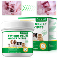 Oimmal 50P Pet Ear Relief Finger Wipes - 2Pack