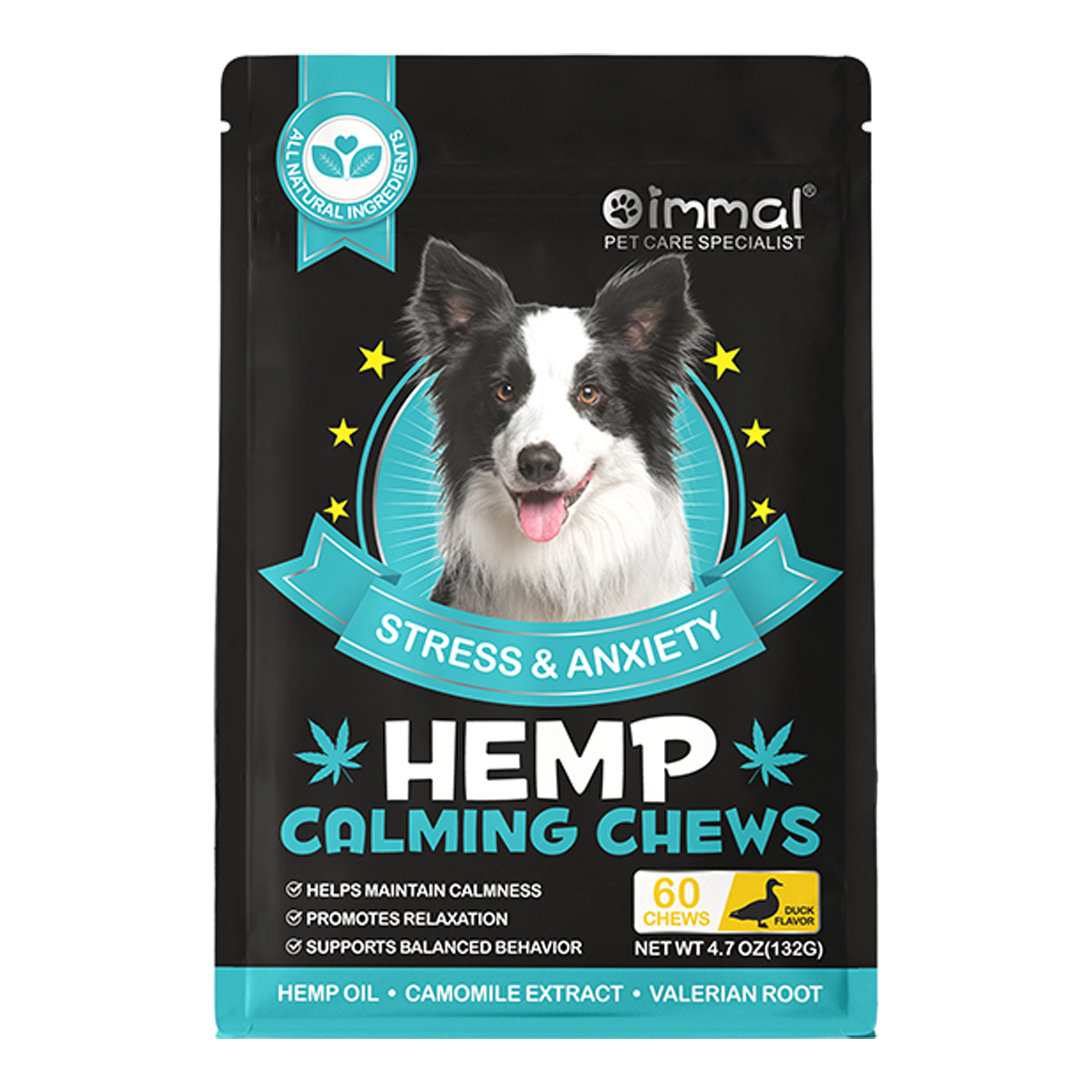 Oimmal Hemp Calming Chews - 60 Chews / Duck Flavor