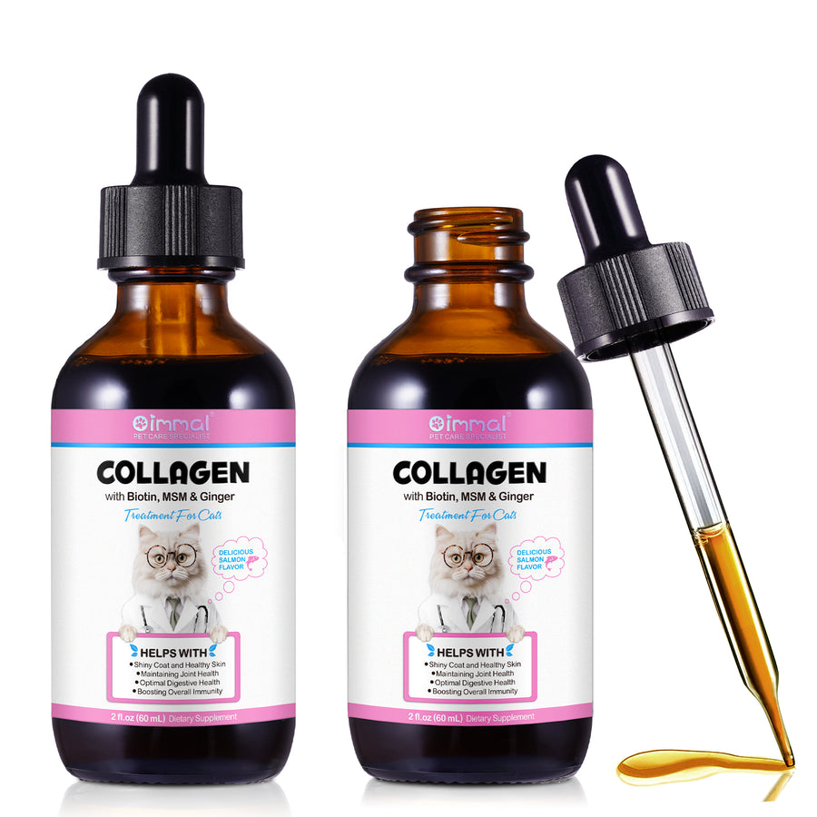 Oimmal Collagen Drops for Cats - 2Pack