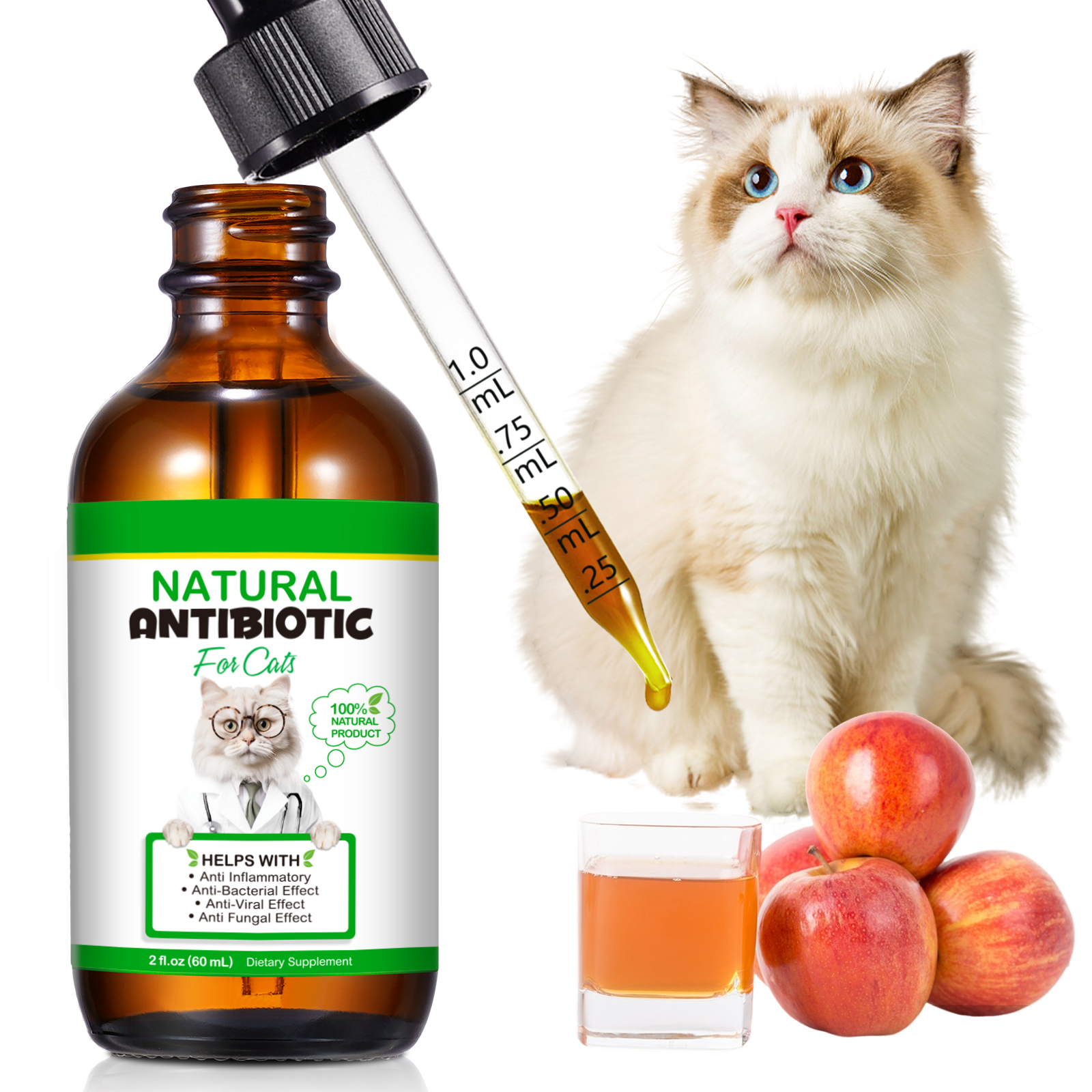 Oimmal Natural Antibiotic Drops for Cats