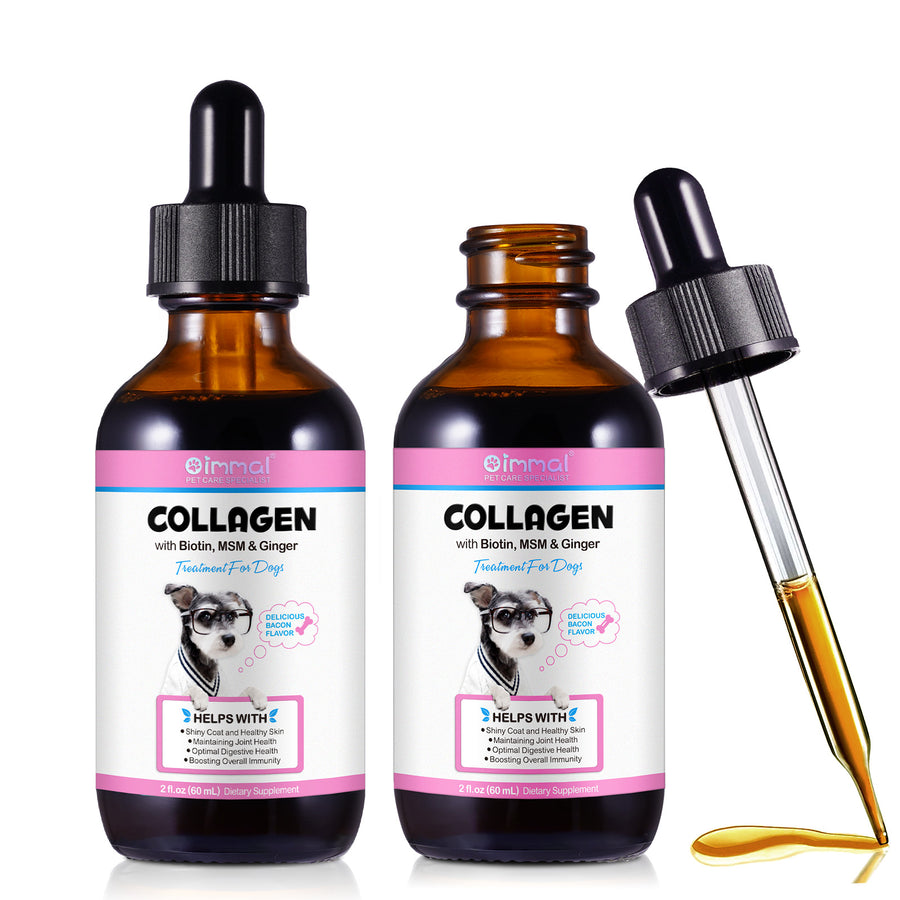 Oimmal Collagen Drops for Dogs - 2Pack