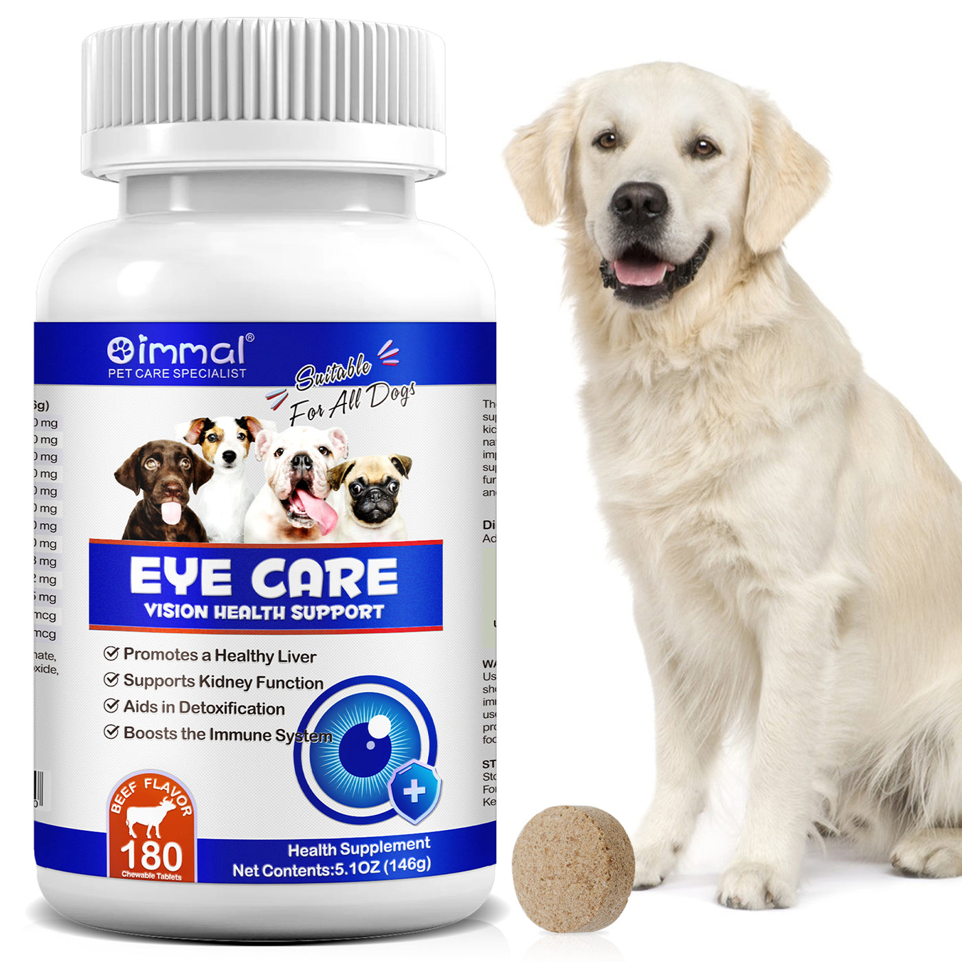 Oimmal Eye Care Supplement for Dogs