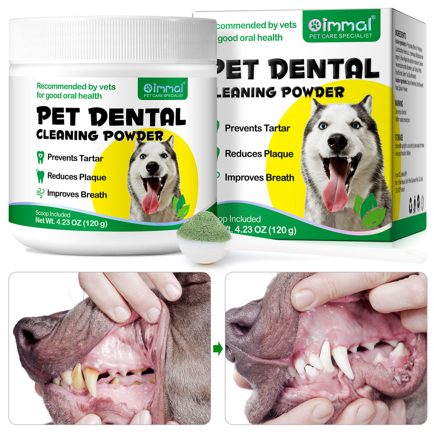 Oimmal Pet Dental Cleaning Powder 120g