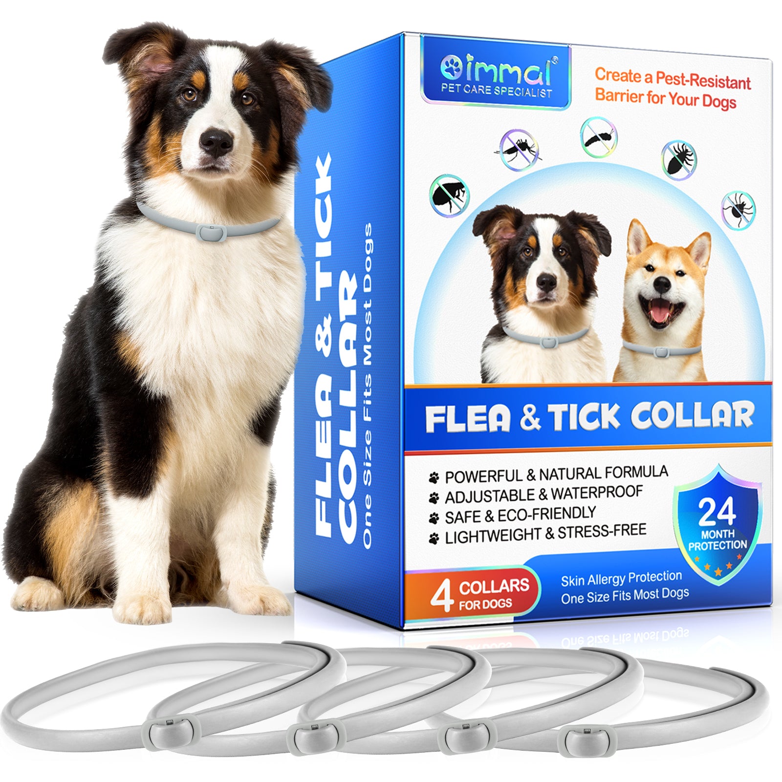 Oimmal Flea Tick Collar For Dogs oimmal