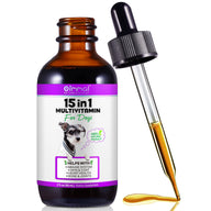 Oimmal 15 in 1 Multivitamin Drops for Dogs - LOT of 2