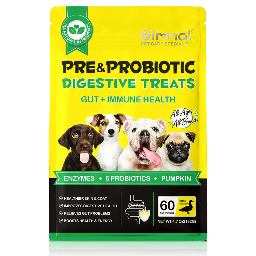 Oimmal Pre & Probiotic Digestive Soft Chews for Dogs