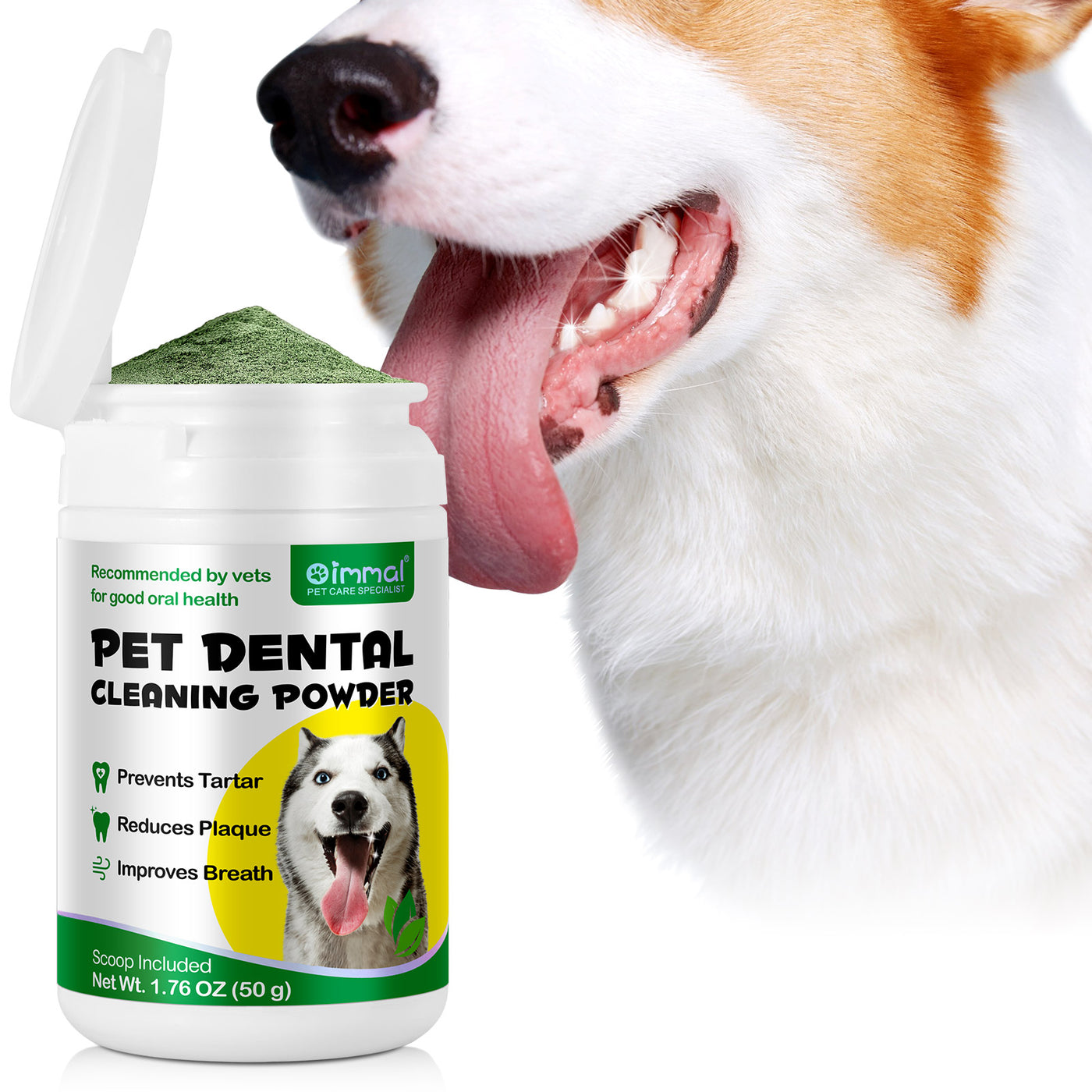 Oimmal Pet Dental Cleaning Powder 50g - 2Pack