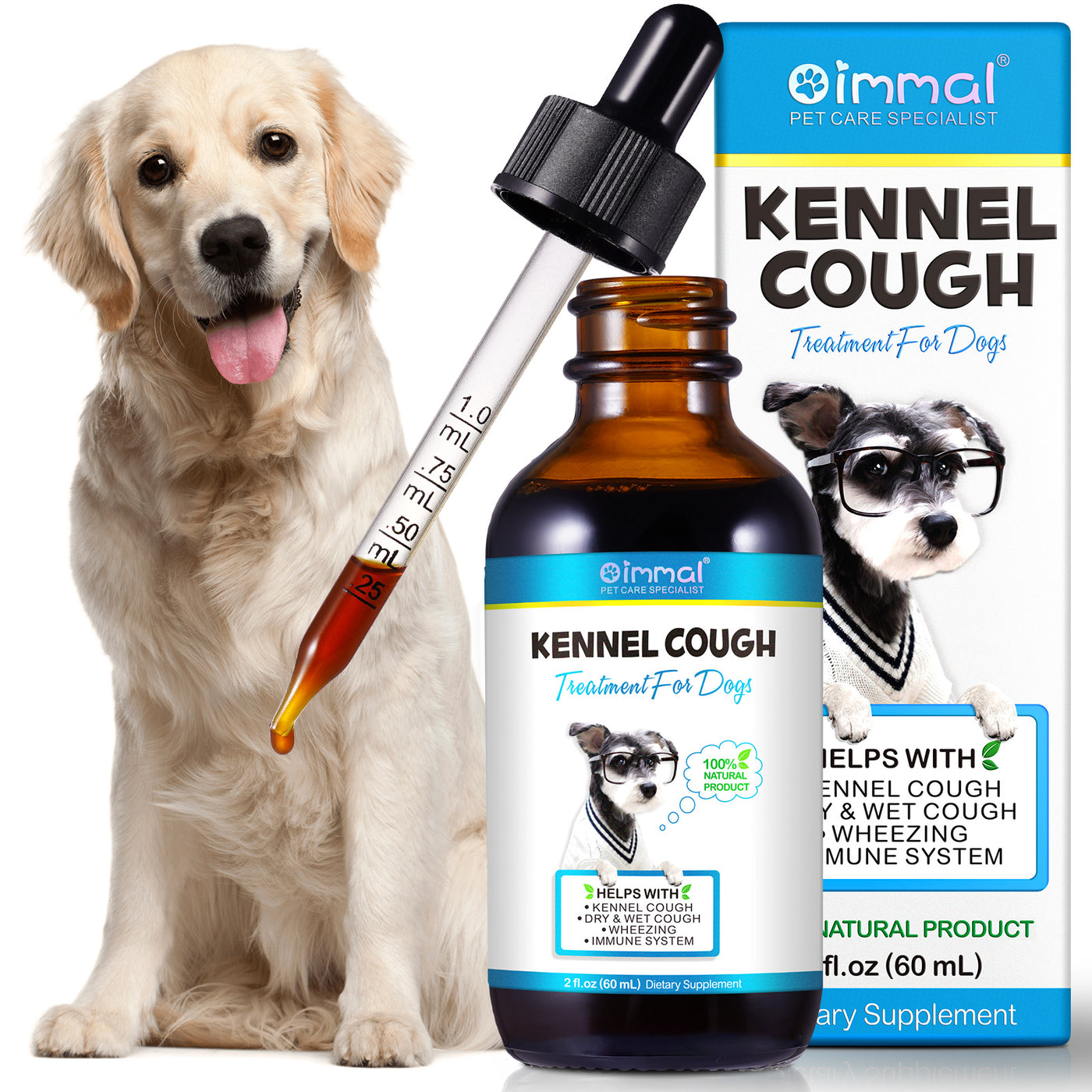 Oimmal Kennel Cough Treatment for Dogs - 2Pack