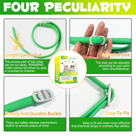 Oimmal Flea & Tick Collar for Cats (4 Collars) - Green&Yellow
