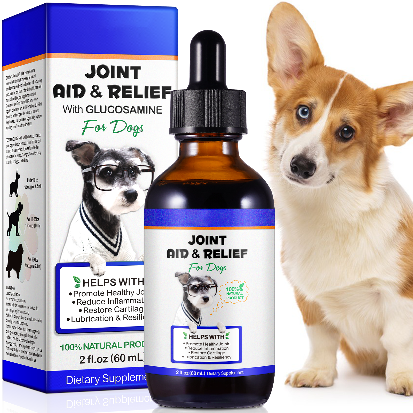 Oimmal Joint Aid & Relief Drops for Dogs