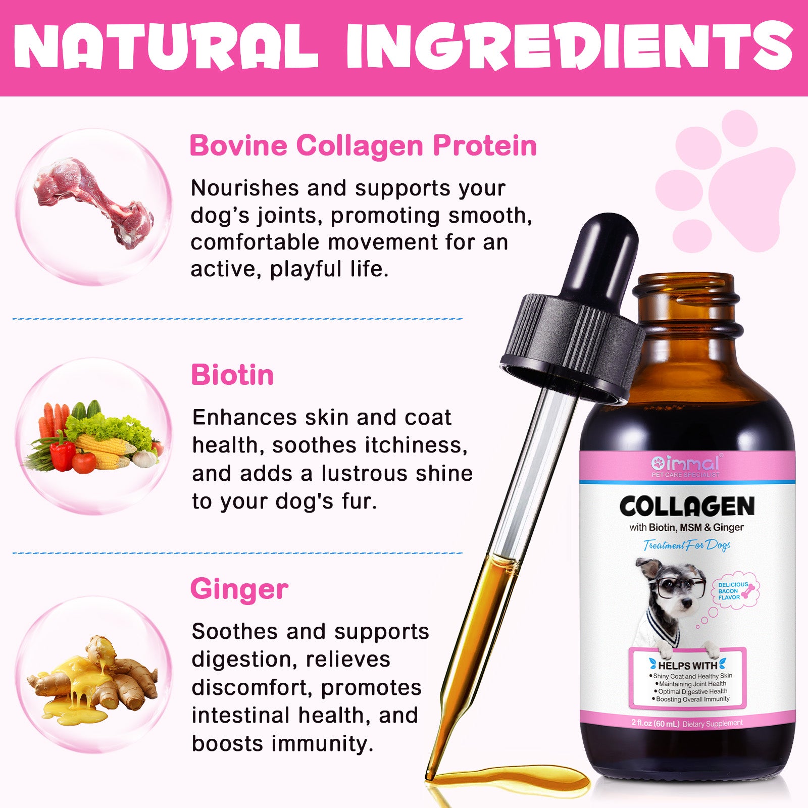 Oimmal Collagen Drops for Dogs