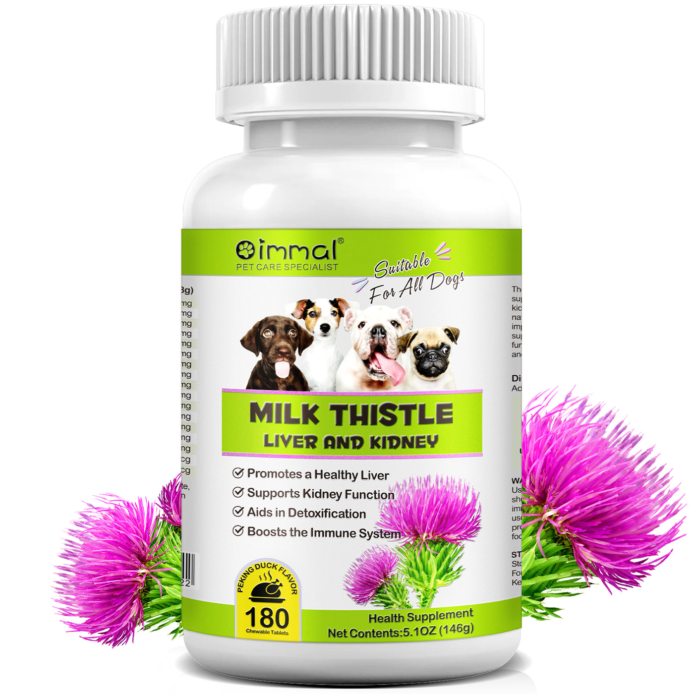 Oimmal Milk Thistle Supplement for Dogs