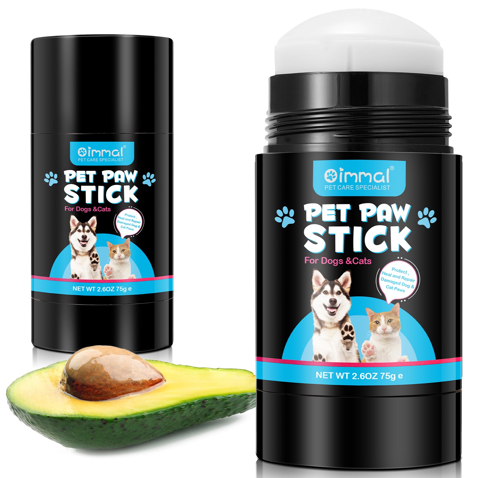 Oimmal Pet Paw Balm Stick - 2Pack