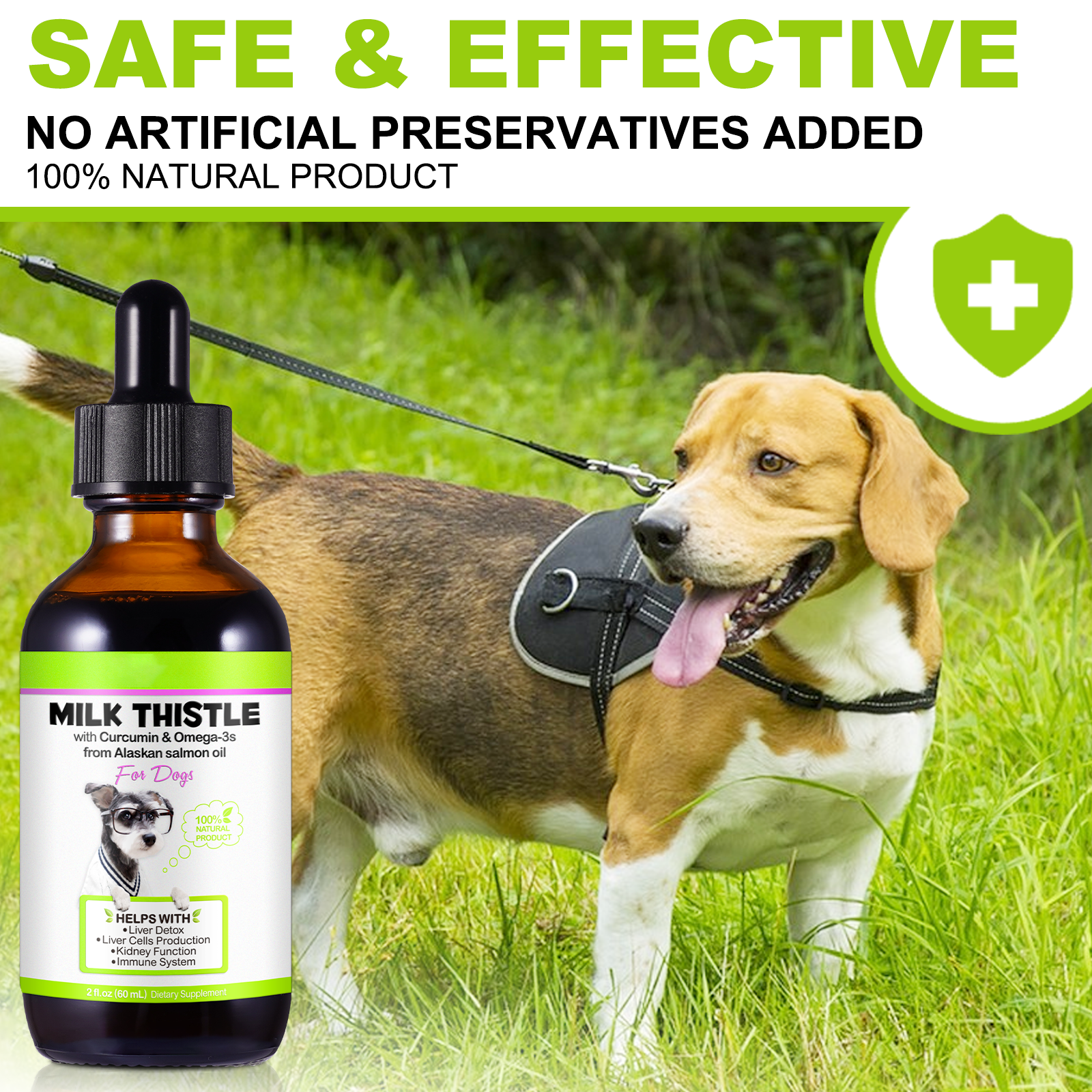 Oimmal Milk Thistle Drops for Dogs - LOT of 2