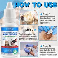 Oimmal Pets Ear Drops 60ml - 3Pack