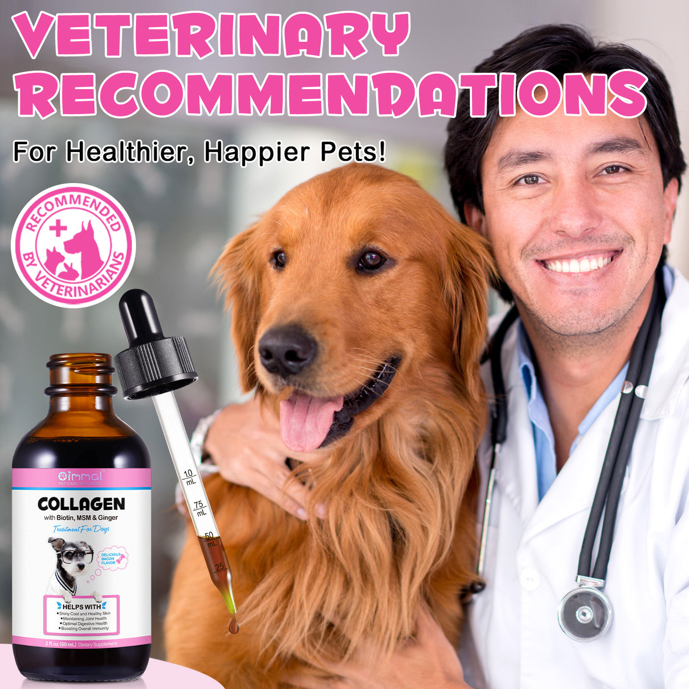 Oimmal Collagen Drops for Dogs