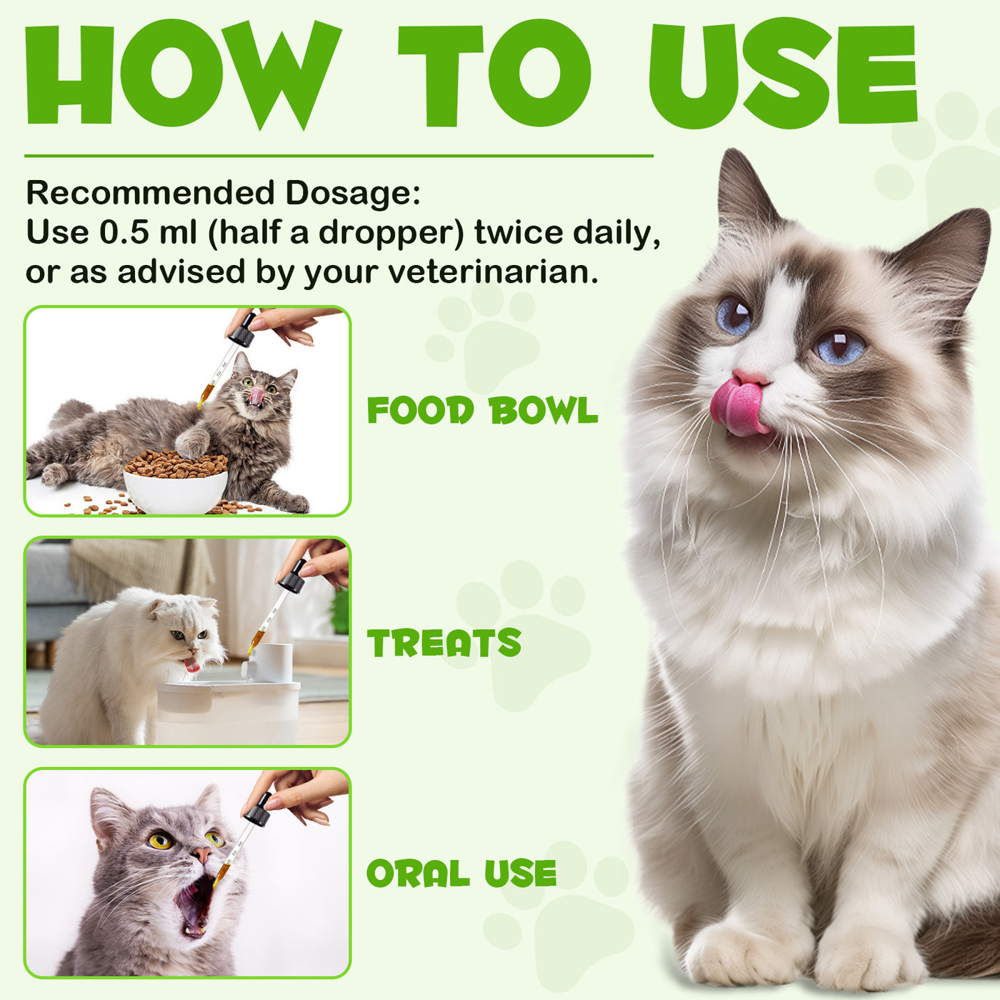 Oimmal Cats 3in1 Probiotic Drops - 1Pack