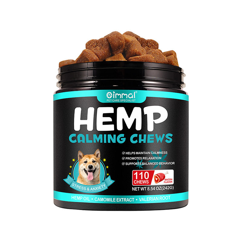 Oimmal Hemp Calming Chews / Bacon Flavor