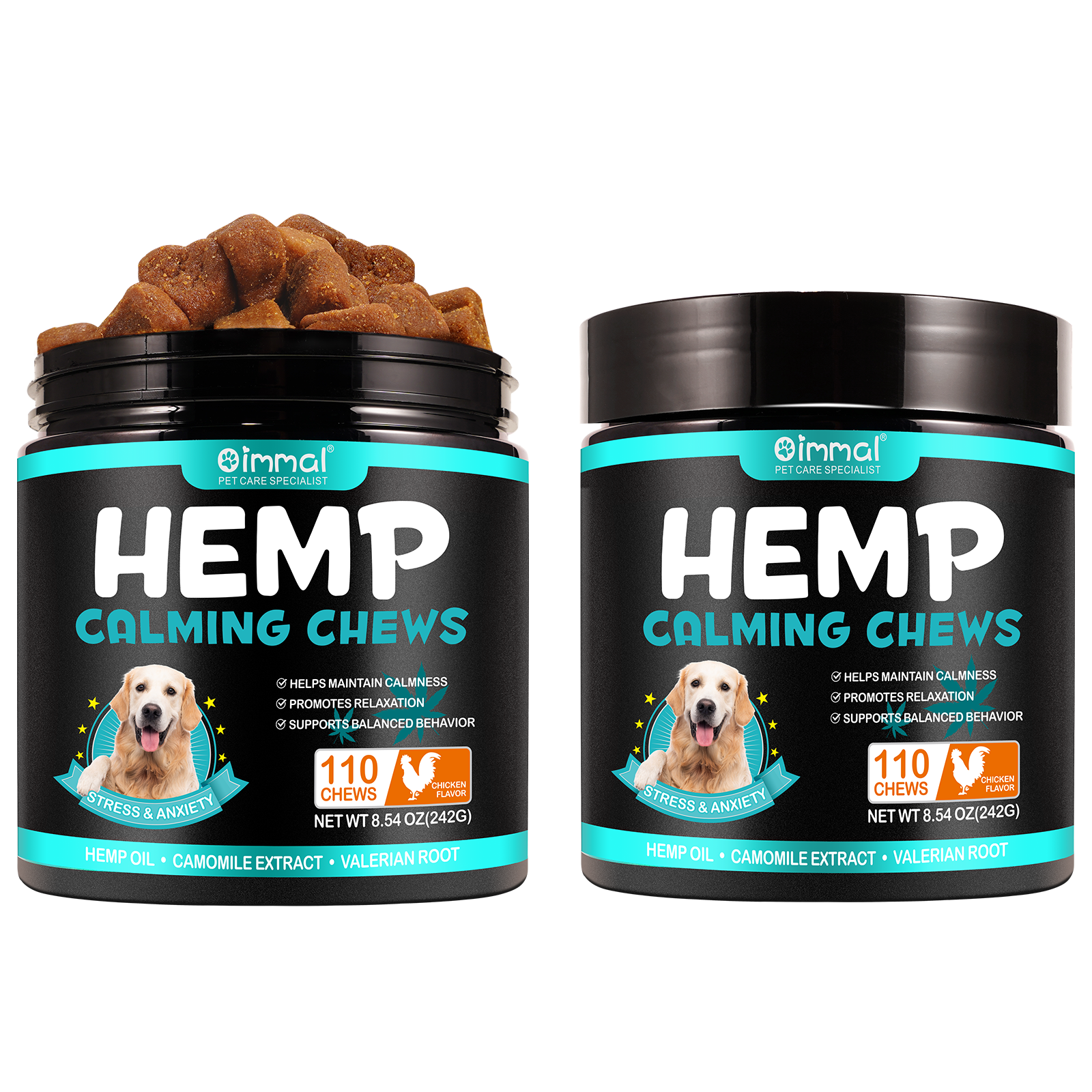 Oimmal Hemp Calming Chews / Chicken Flavor