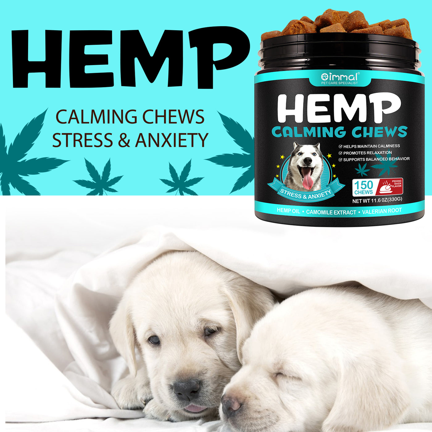 Oimmal Hemp Calming Chews / Peking Duck Flavor