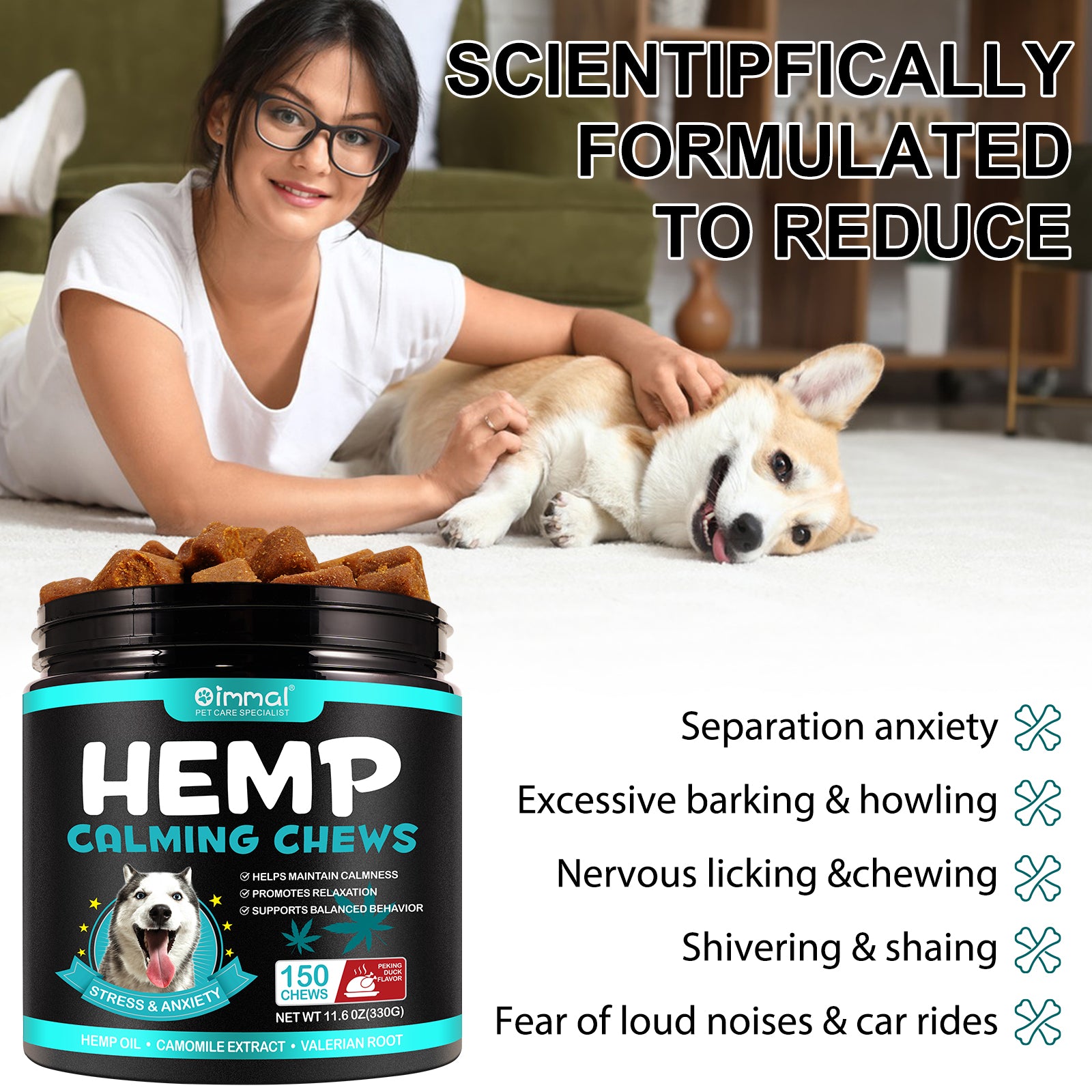 Oimmal Hemp Calming Chews / Peking Duck Flavor