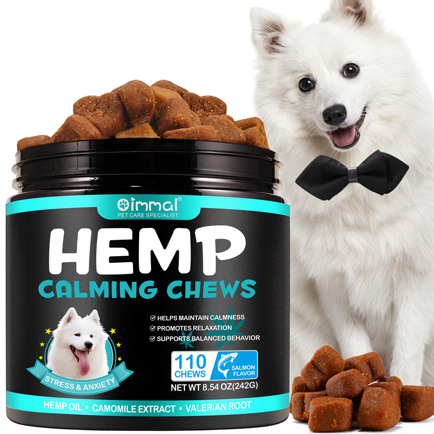 Oimmal Hemp Calming Chews / Salmon Flavor