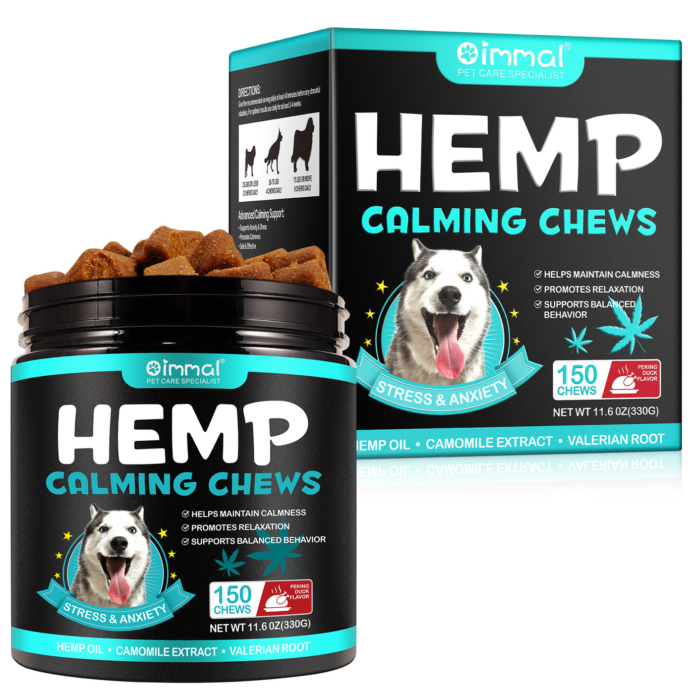 Oimmal Hemp Calming Chews / Peking Duck Flavor