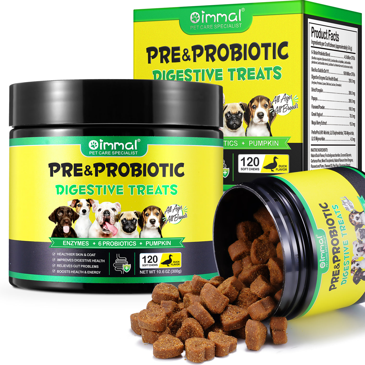 Oimmal Pre & Probiotic Digestive Chews