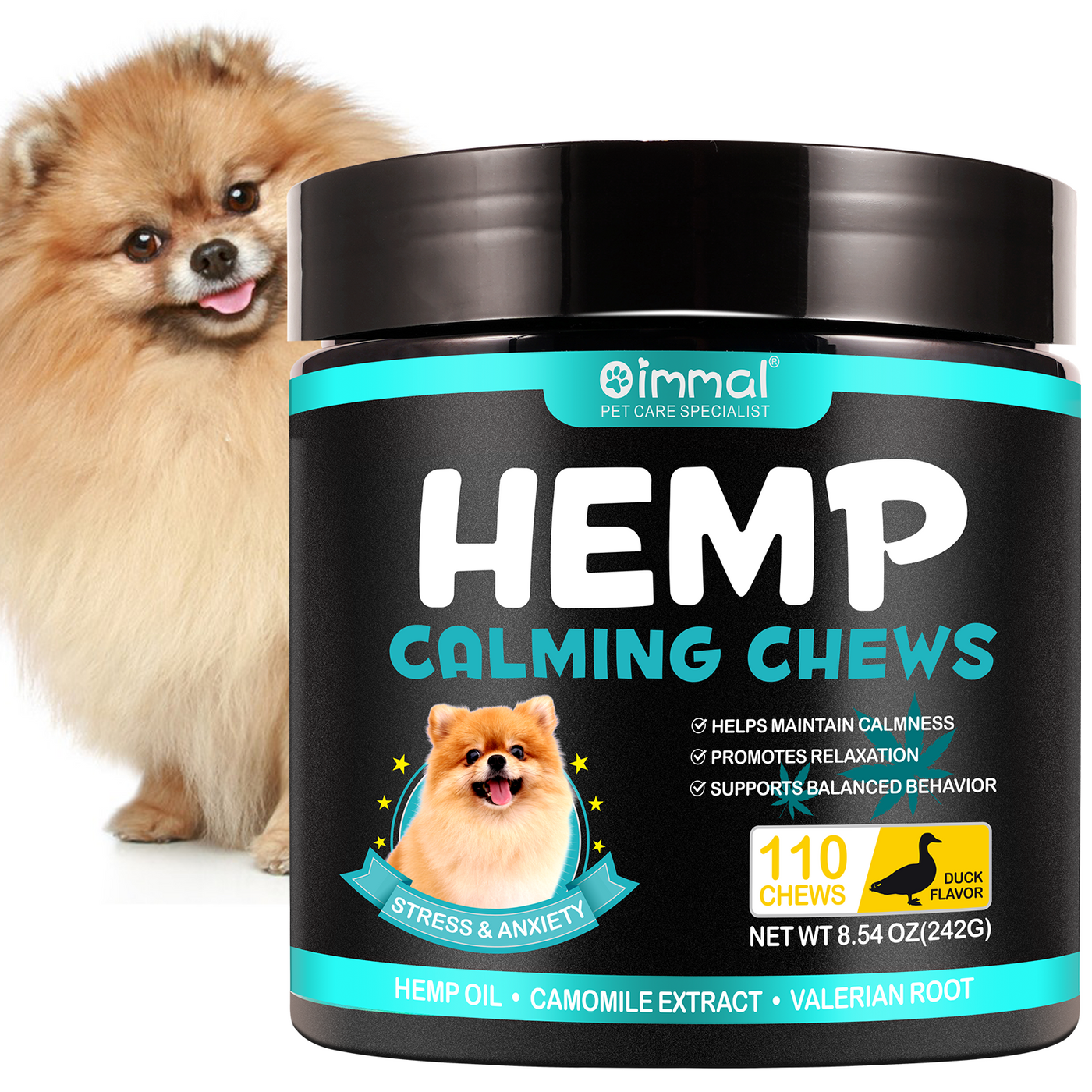 Oimmal Hemp Calming Chews / Duck Flavor