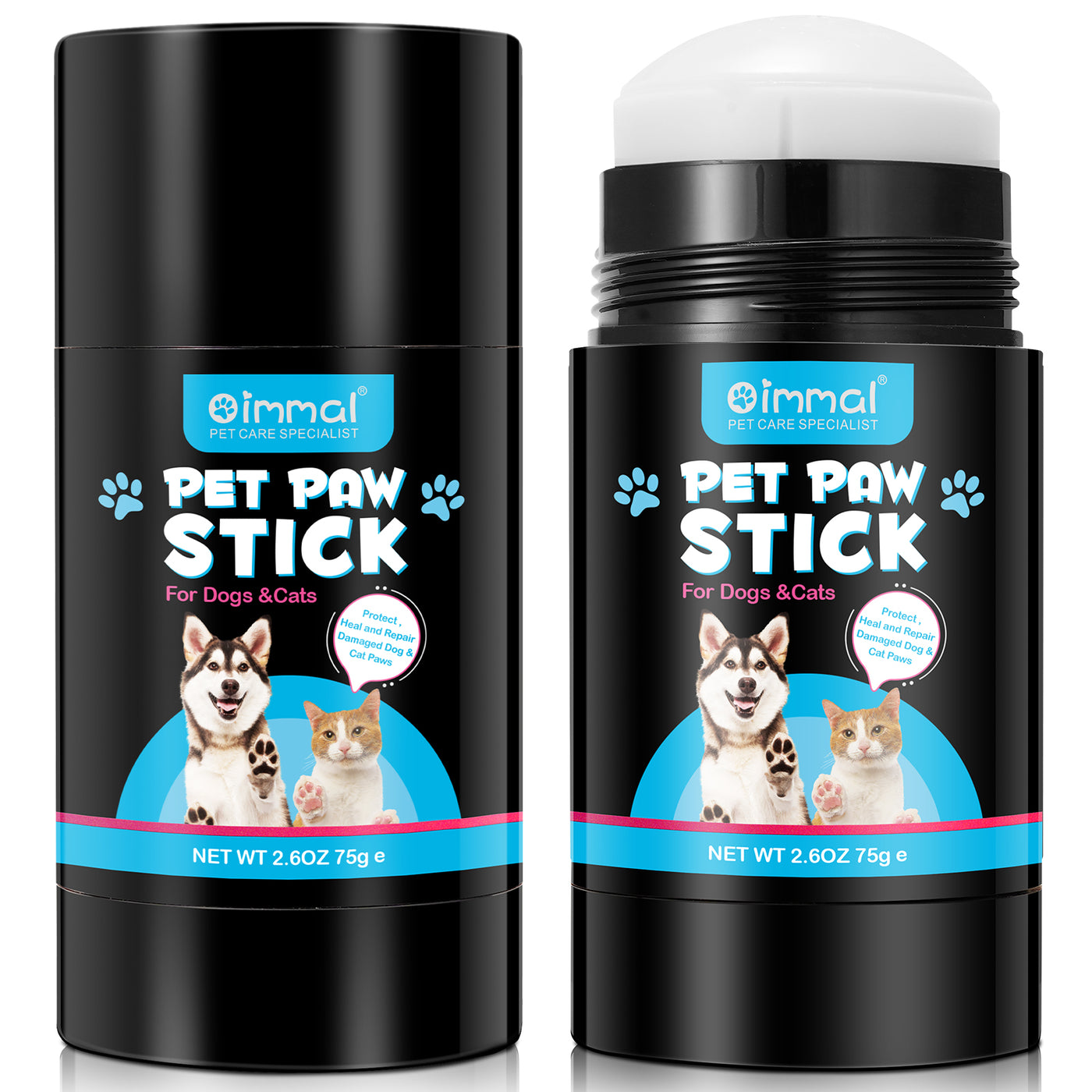 Oimmal Pet Paw Stick for Dogs & Cats